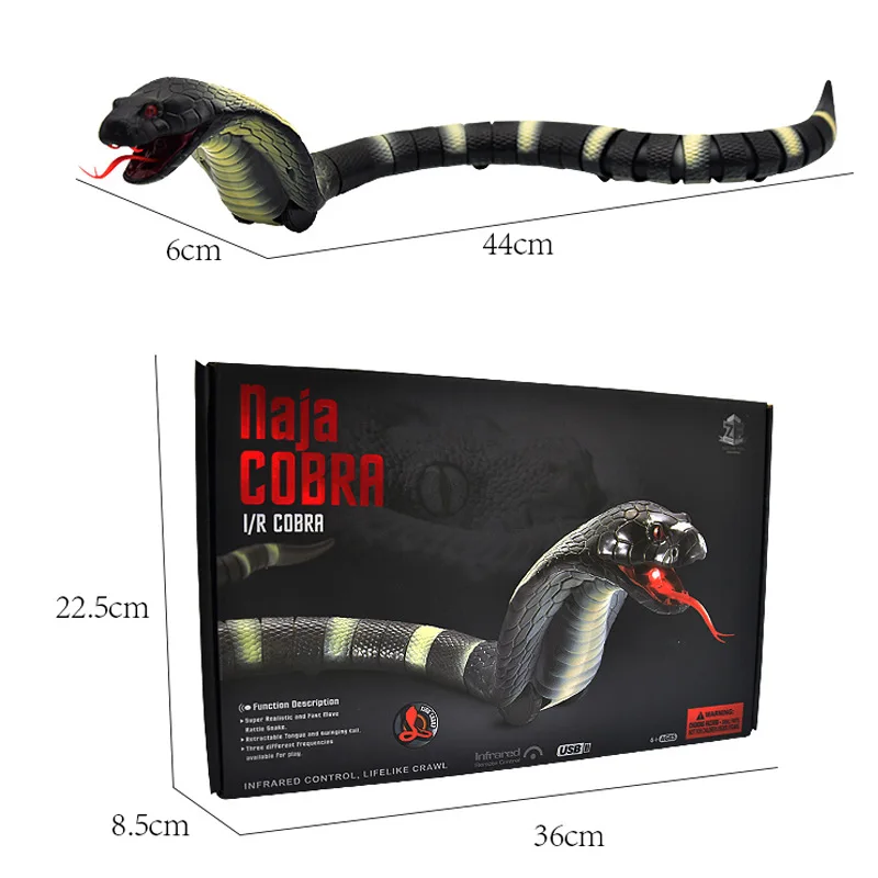 Party RC Exotic Remote Control Animal Infrared Prank Remote Control Snake Remote Control Caterpillar Toy Children Gift Prank