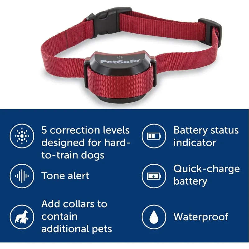 Stay & Play-valla inalámbrica para mascotas para perros obstinados, sin límite Circular de alambre, patio SEGURO DE 3/4 Acre, para perros de 5lbs +