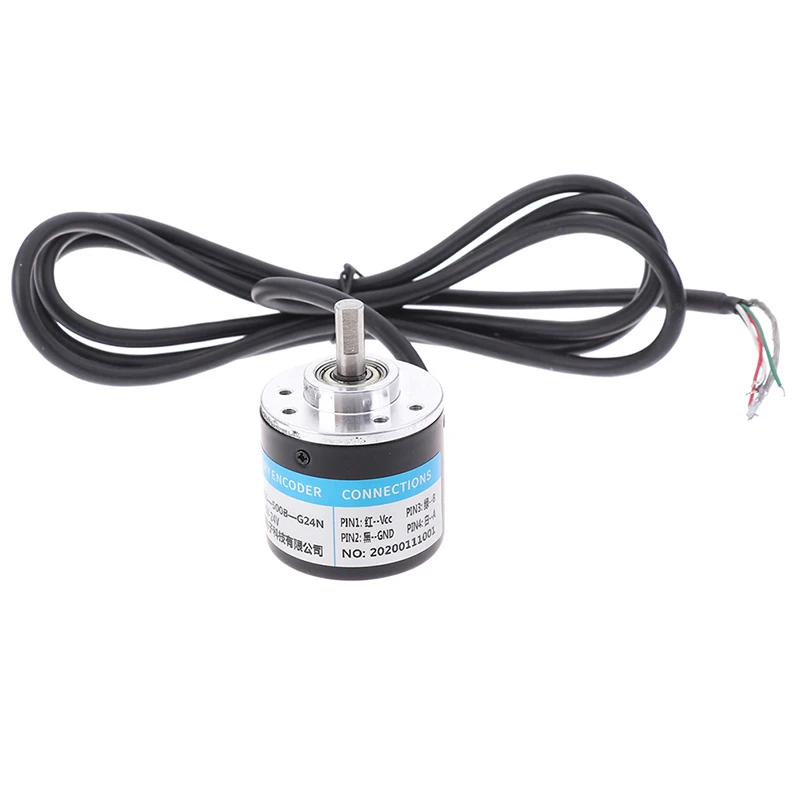 1Pc 100/200/360/400/500/600P/R Photoelectric Incremental Rotary Encoder 5V-24V‘