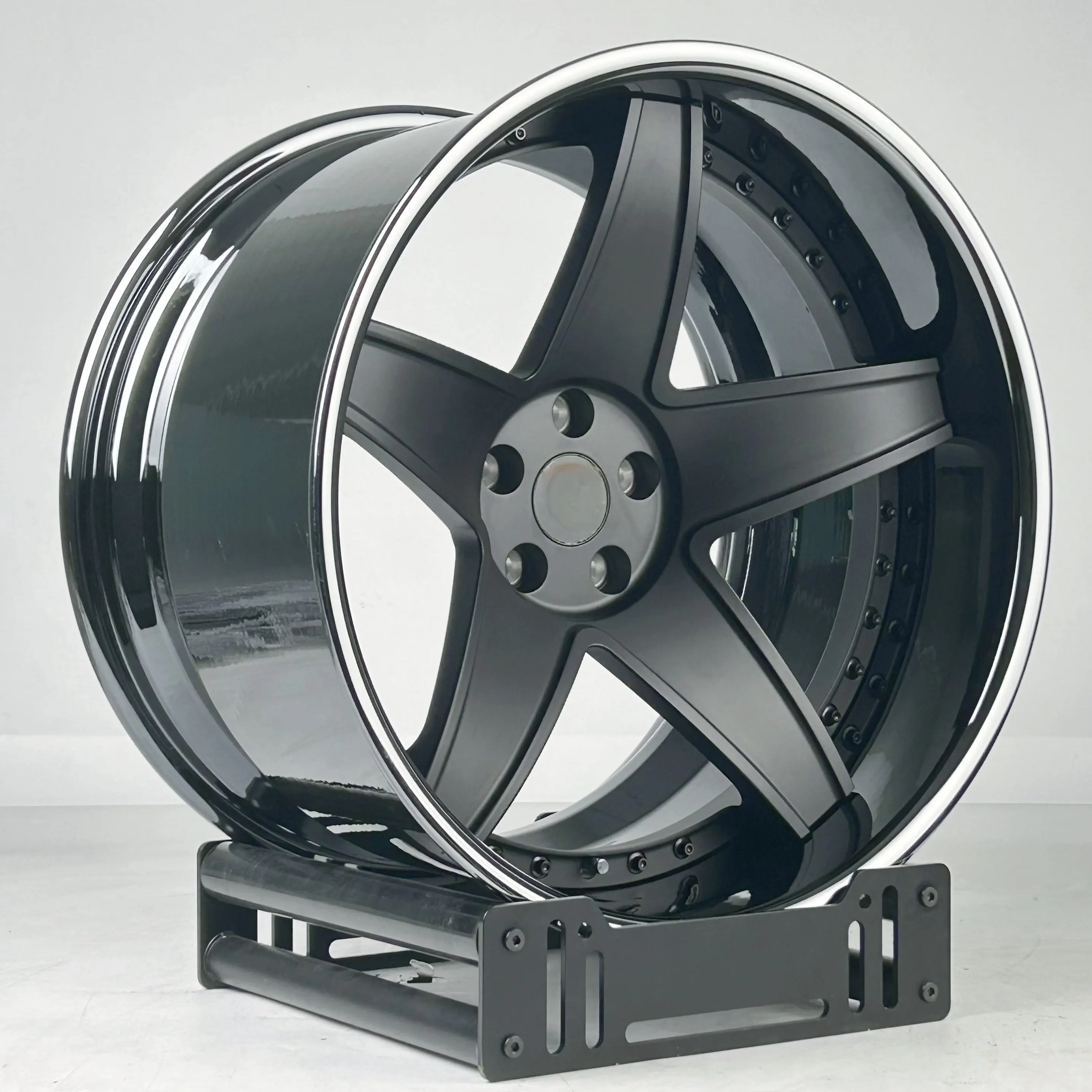 

Alloy Forged Two Piece Wheels Bku 5x120.65 C8 C7 C6 C5 ZR1 Z06 19 20 21 22 Inch Rims Deep Disc