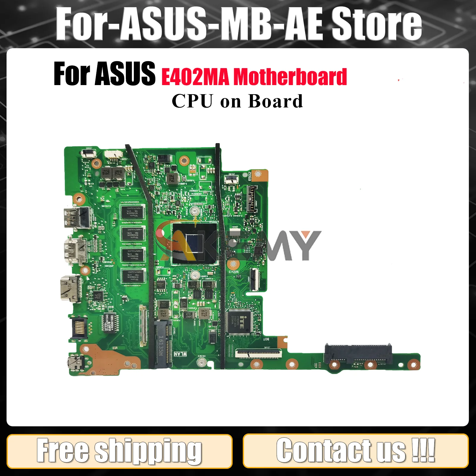 

E402MA Laptop Motherboard For ASUS EeeBook E402M E402MA Notebook Mainboard With CPU 100% tests OK fast shipping High quality