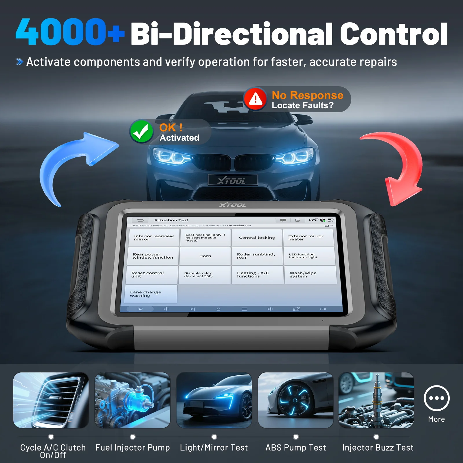XTOOL D9 MAX Bluetooth Skaner Samochodowy J2534 Programowanie ECU D9S PRO Dwukierunkowy 45+ Resetów Mapa Topologii FCA DOIP CAN FD