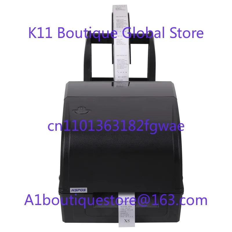 4-Inch Thermal Transfer Label Printer with USB Ribbon Washing Label Apparel Label Manufacturer, Software for Washing