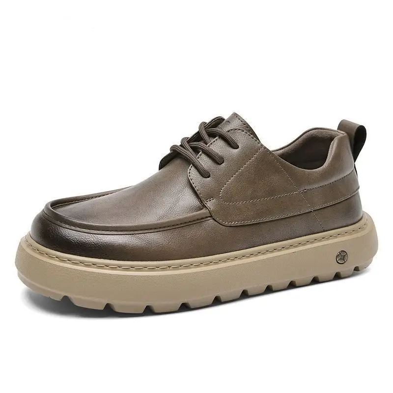 

Мужские кроссовки из мягкой кожи, весна-лето 2026, новый стиль, повседневные, деловые, роскошные, простые, стильные, универсальные, легкие, размеры 39-44.