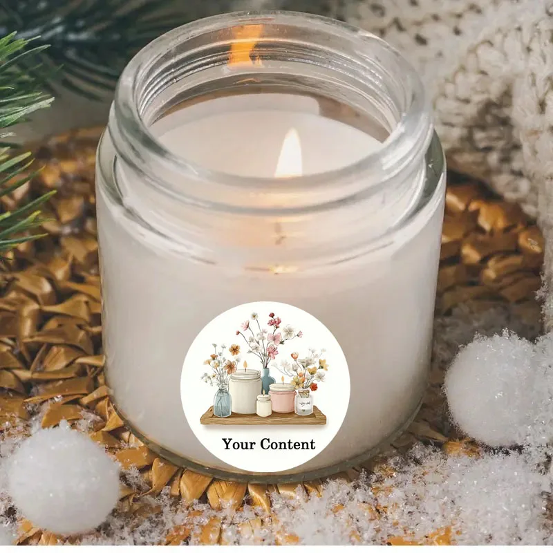 Picture 3: 90PCS Custom Aromatherapy Candle Stickers with Personalized Name Packaging, DIY Material and Gift Box Labels
