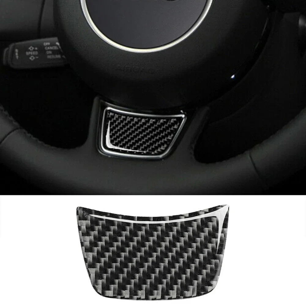 

Car Steering Wheel Sticker Trim Carbon Fiber Decoration Allroad Sportback Auto Accessories For Audi A6 C7 12-18 A7 A4L A3 Q3 Q5