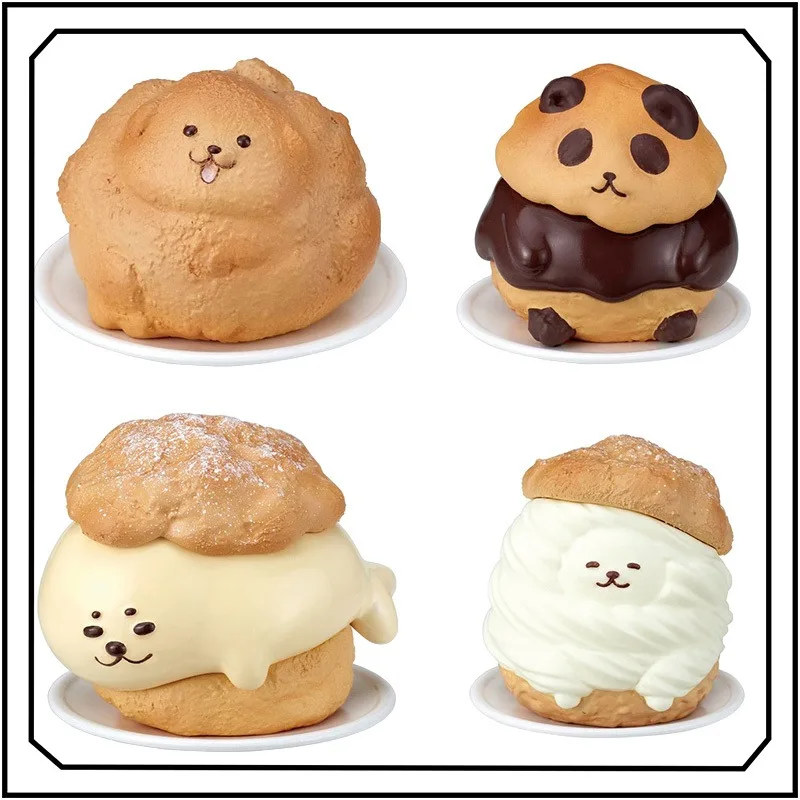 

Cream Puff Zoo Gashapon Animal Bread Modeling Action Figure Ornament Gifts