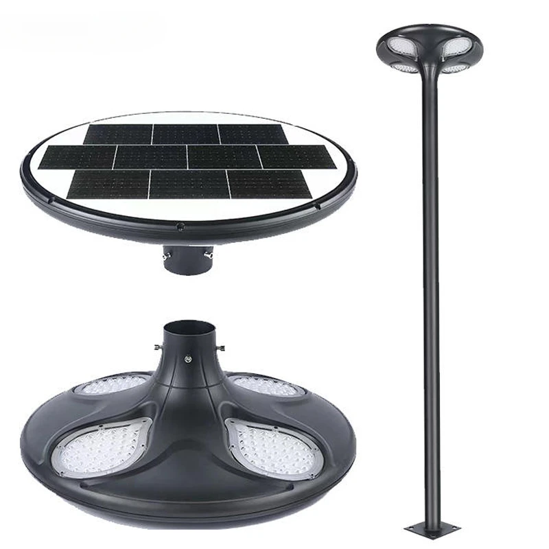 20204 Outdoor 30000 Lumen Aluminum Post Parking Yard Garden Solar Lighting 20w 25w 30w 40w Solar Garden Outdoor