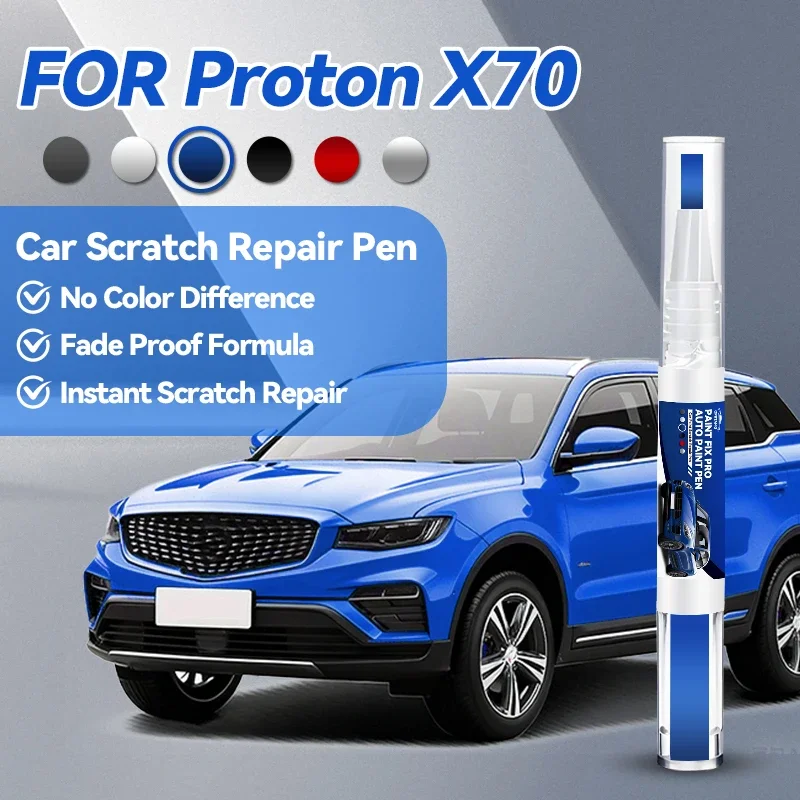 

Специализированная ручка для ремонта автомобильной краски для PROTON X70 2018-2025: аксессуары для устранения царапин, цвета серебристый A0244, синий A024, серый A02.