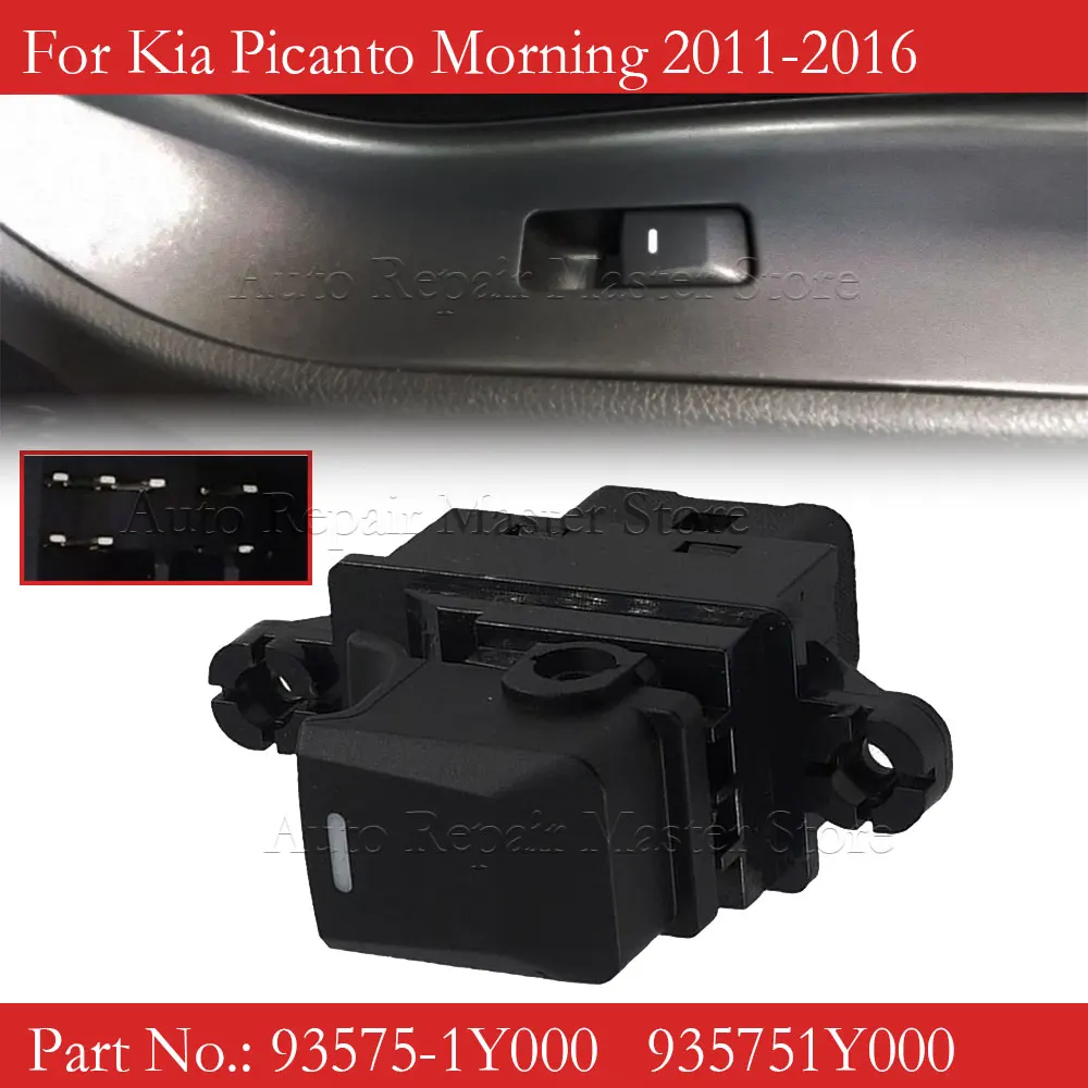 

93575-1Y000 935751Y000 For Kia Window Lifter for Picanto Morning 2011-2016 Window Control Electric Window Switch Electric Power
