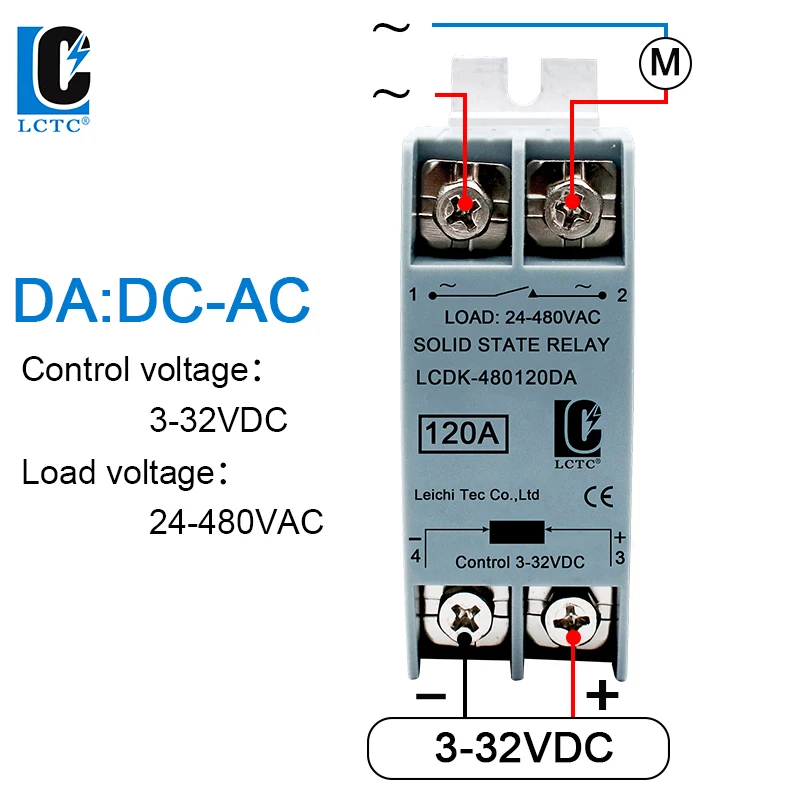 SSR Solid State Relay DIN Rail Relay With Heatsink 10A 25A 40A 60A 80A 100A 120A DC - AC DC - DC AC - AC Single Phase Control