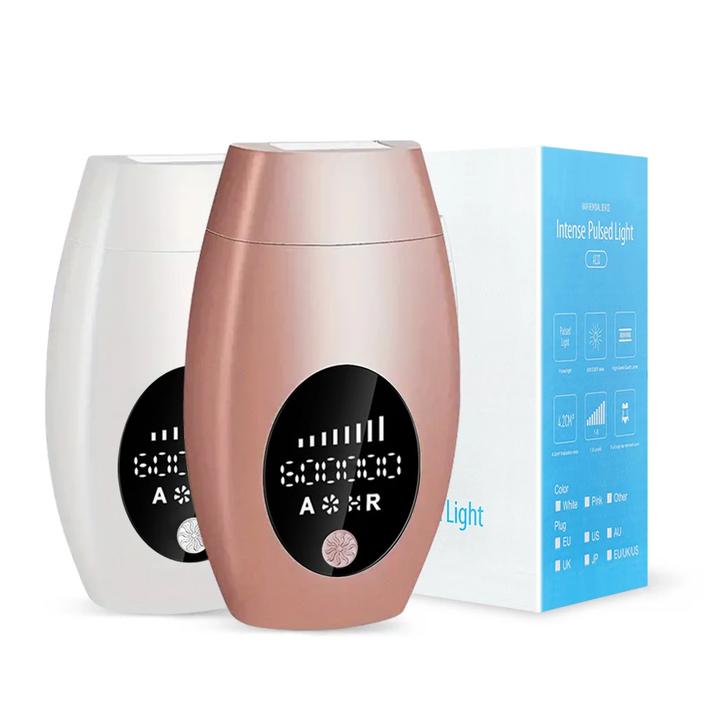 600,000 Flashes LCD Can Disassembly Light Head Laser Hair Removal For Women Bikinis Depilator Big Wavelength Scope Epilator