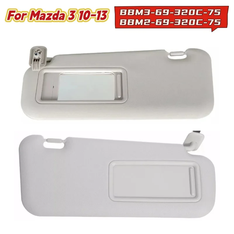 

Grey Left/Right Sun Visor for Mazda 3 2010-2013 BBM3-69-320C-75 BBM2-69-320C-75 Replacement Sun Visor Car Interior Parts