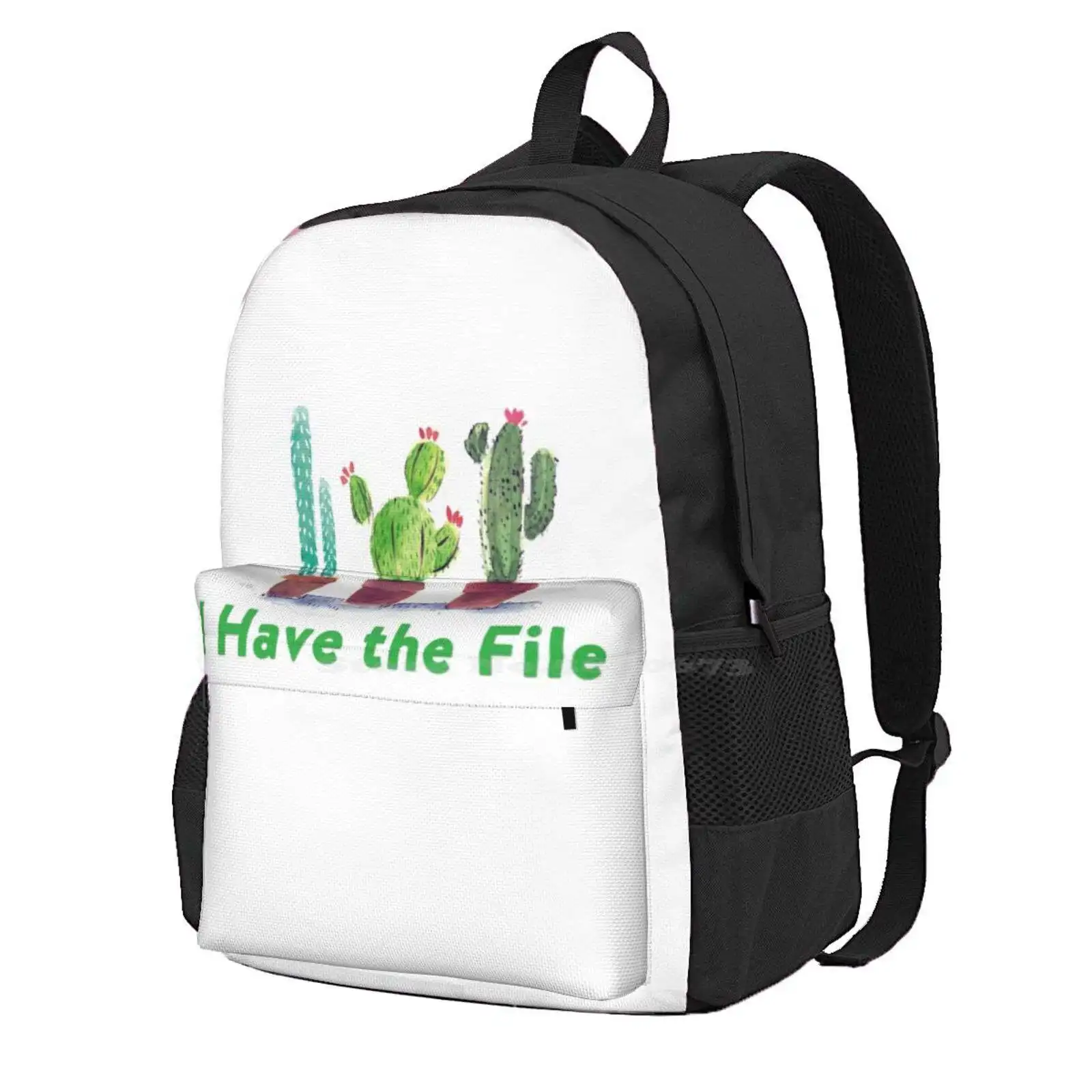 I Have The File Hot Sale Schoolbag Backpack Fashion Bags I Have The File The Good Place Good Place Janet Kristen Bell Ted