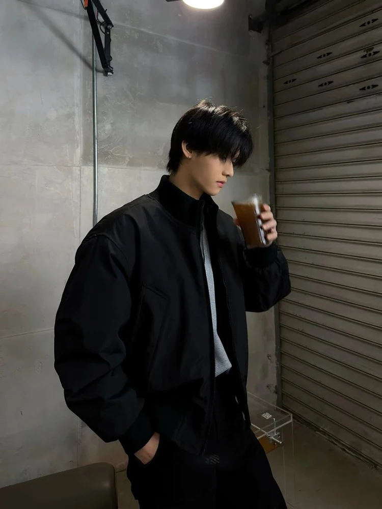 

Мужской бомбер Джет с хлопковой подкладкой и воротником-стойкой Flight Jaet, бейсбольное пальто в американском стиле ретро, зимняя теплая верхняя одежда