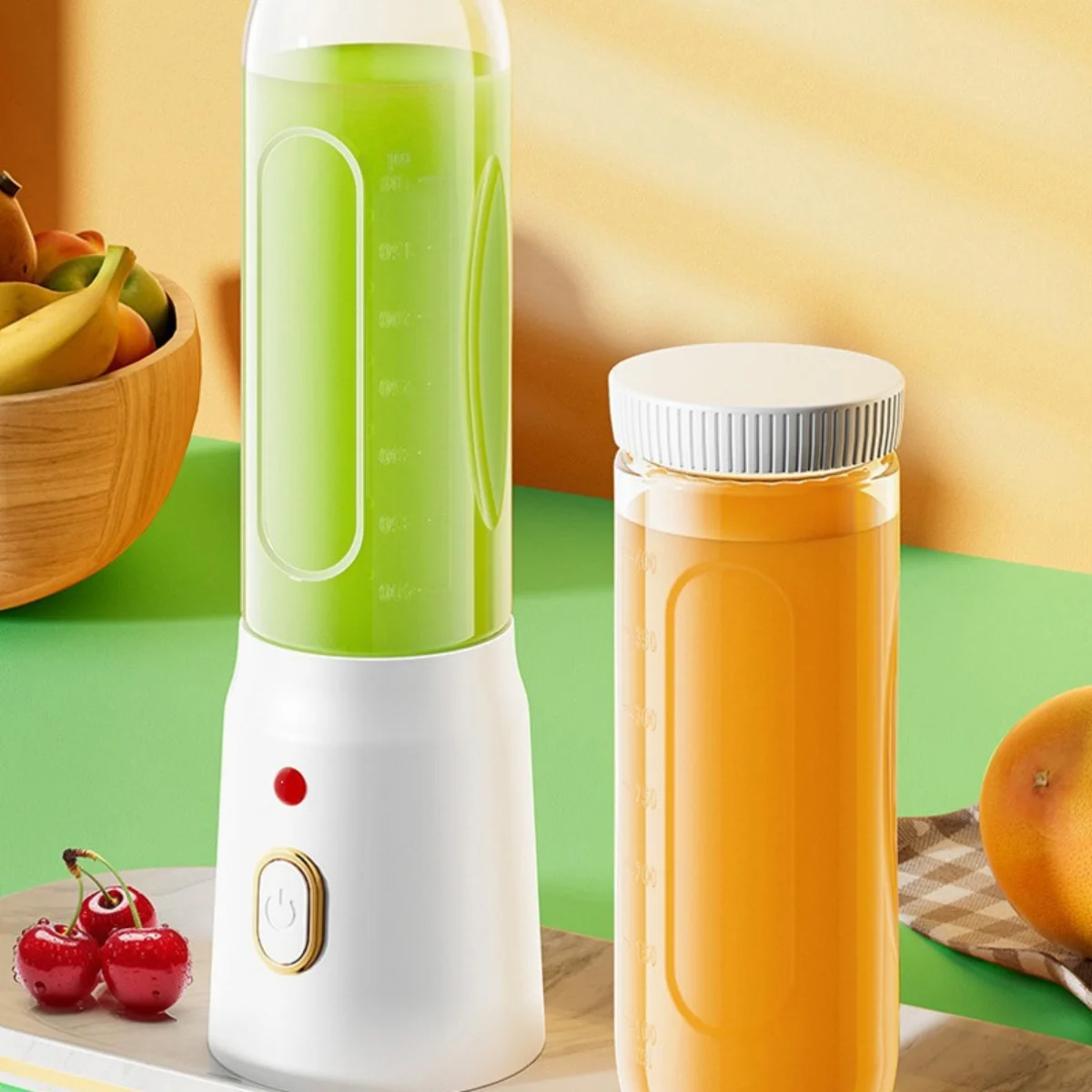 450ML Portable Electric Blender 40W USB Rechargeable Cordless Juicer High Powerful Juicer Cup For Smoothie Milkshake Juice Food