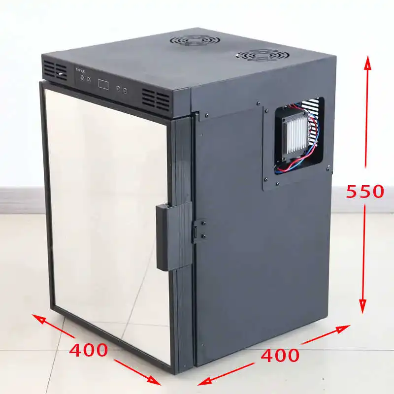 Geladeira de iate RV, freezer refrigerado com porta de freezer