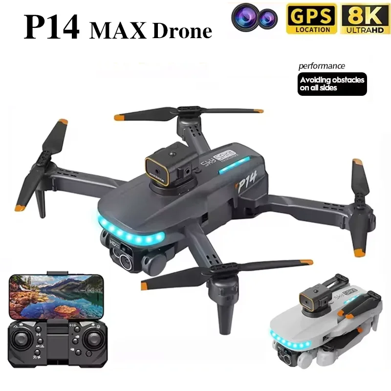 

Children's quadcopter remote-controlled P14 drone ultra clear 8K obstacle avoidance foldable drone aerial photography boy gift