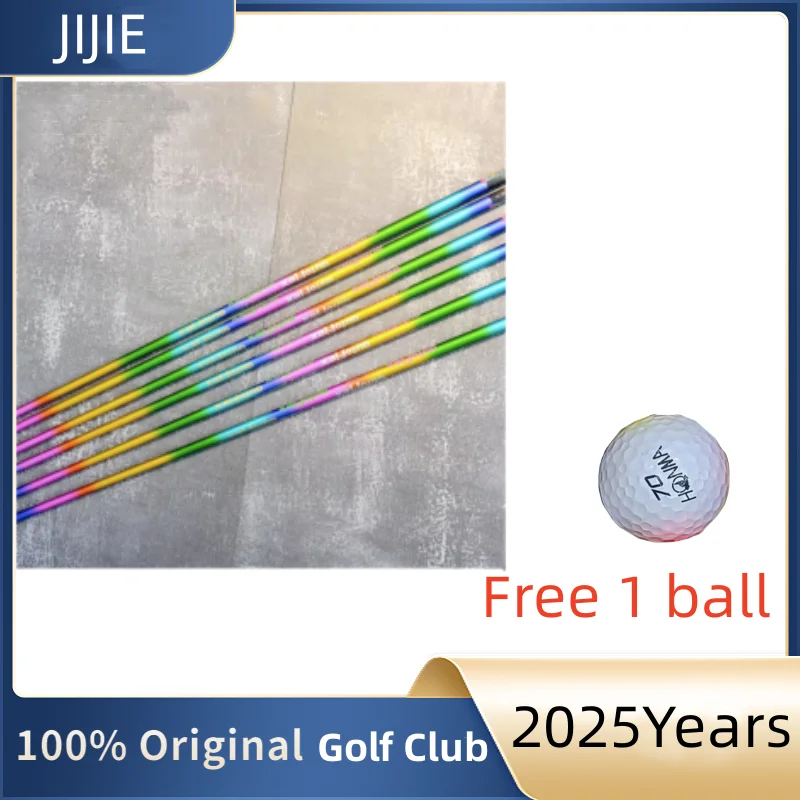 Jijie 100% عمود جولف أصلي لسائقي الجولف بألوان قوس قزح وعمود خشبي للممر Sf405/Sf505/Sf505X مجموعة مجانية من عمود الجرافيت المرن