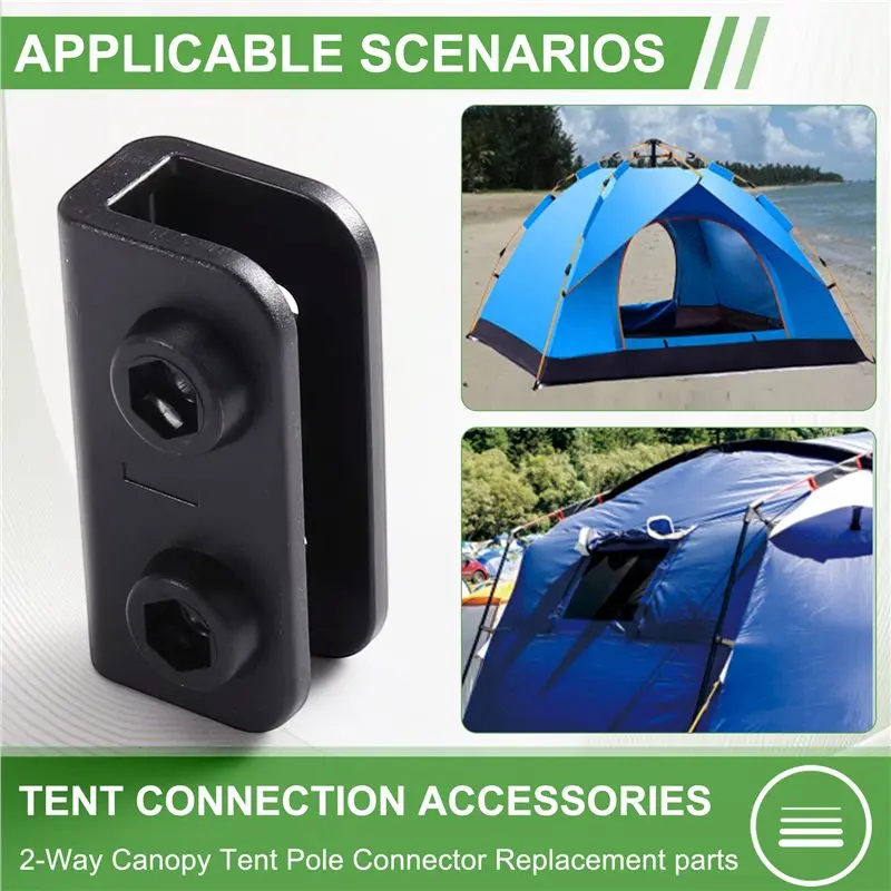 T22C Replacement Tent Connector 4Pcs Canopy Tent Parts Rectangular Bracket Truss Connector