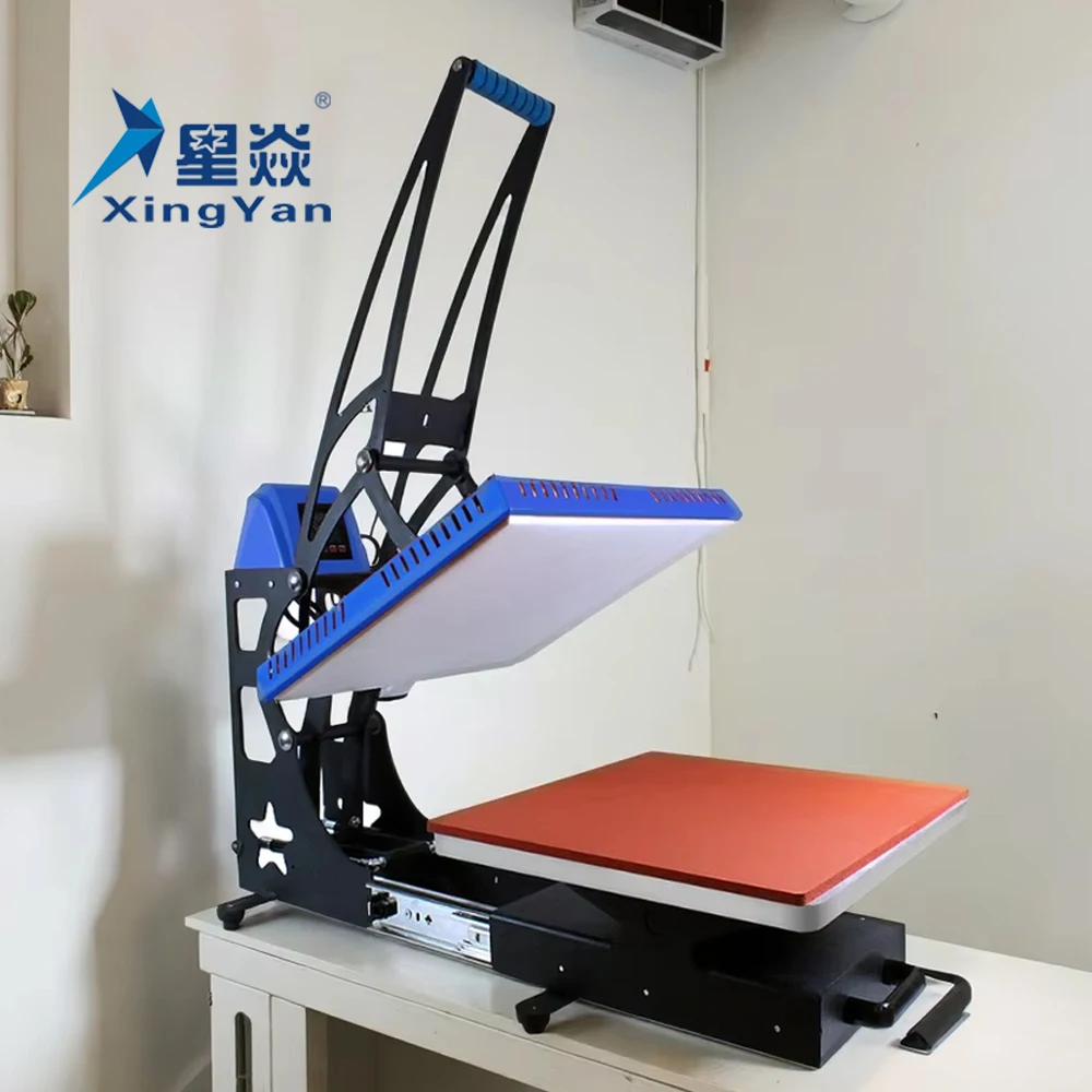 Xingyan Auto Open 16x20 T Shirt Printing Transfer Machine 40x50 Heat Press Machine For Sublimation Heat Transfer