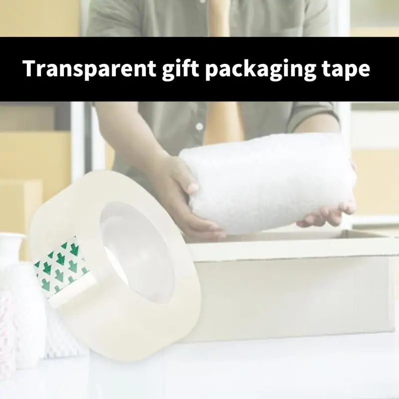 U0DA 12 Rolls Clear Transparent Tape,Stationery Tape Refills Rolls for Dispenser,3/4 in Gift Wrapping Tape for Office,School