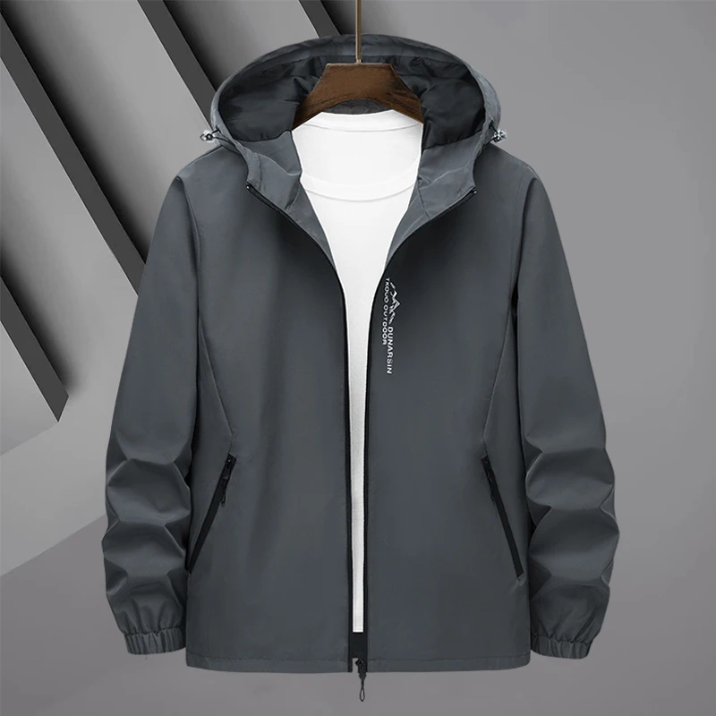 

Ветровка 2025, мужская тактическая куртка, водонепроницаемая уличная куртка с капюшоном, спортивная военная тонкая верхняя одежда для скалолазания, мужская одежда