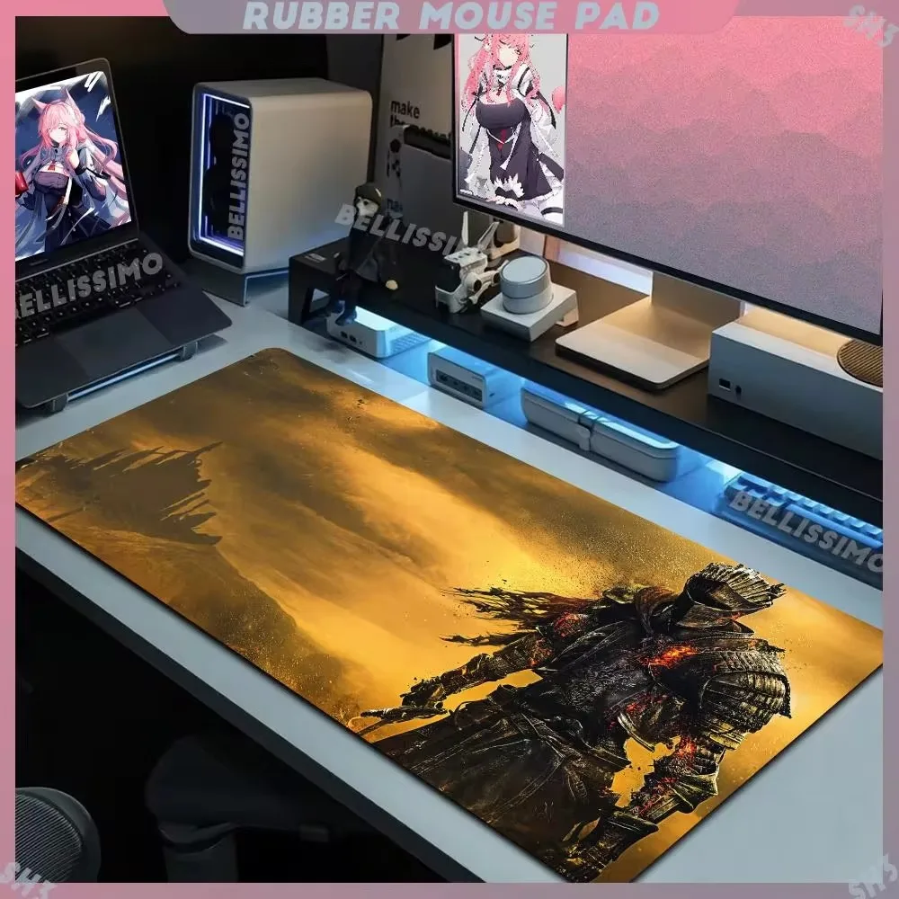 D_dark S_souls Mouse Pad Non-Slip Rubber Edge locking mousepads pc gaming Game play mats Office for notebook PC computer