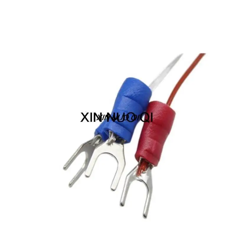 double teams PT100 platinum thermal resistance high temperature cable probe PT1000 four wire temperature sensor 4 wire cable