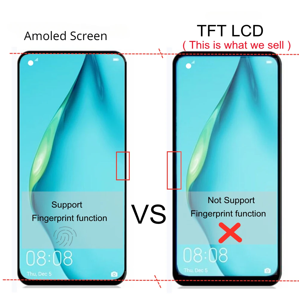 Imagem -03 - Tft 6.43 Polegada para Oneplus Nord 5g Dn2101 Dn2103 Display Lcd Tela de Toque Digitador Assembléia Substituição