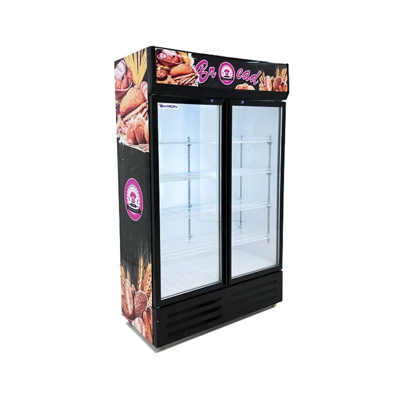 #for Hot Selling Supermarket Vertical Glass Door Beverage Refrigeration Equipment Display Cabinet Cooler Refrigerator Fridge