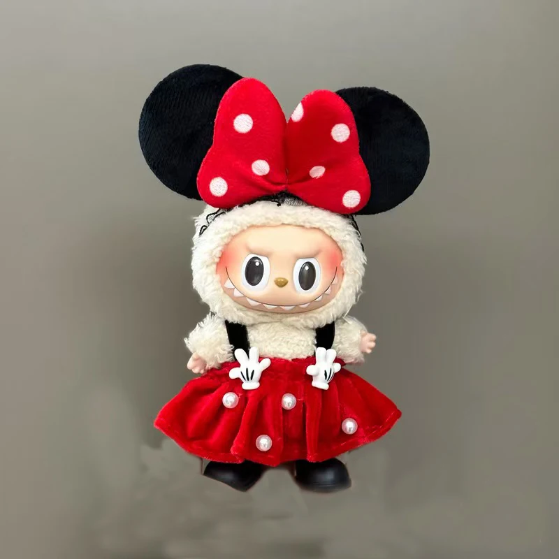 17 cm Labubu poppenkleertjes volledige set - sprookjesprinses rokkostuum (1e/2e generatie), magisch rollenspelcadeau