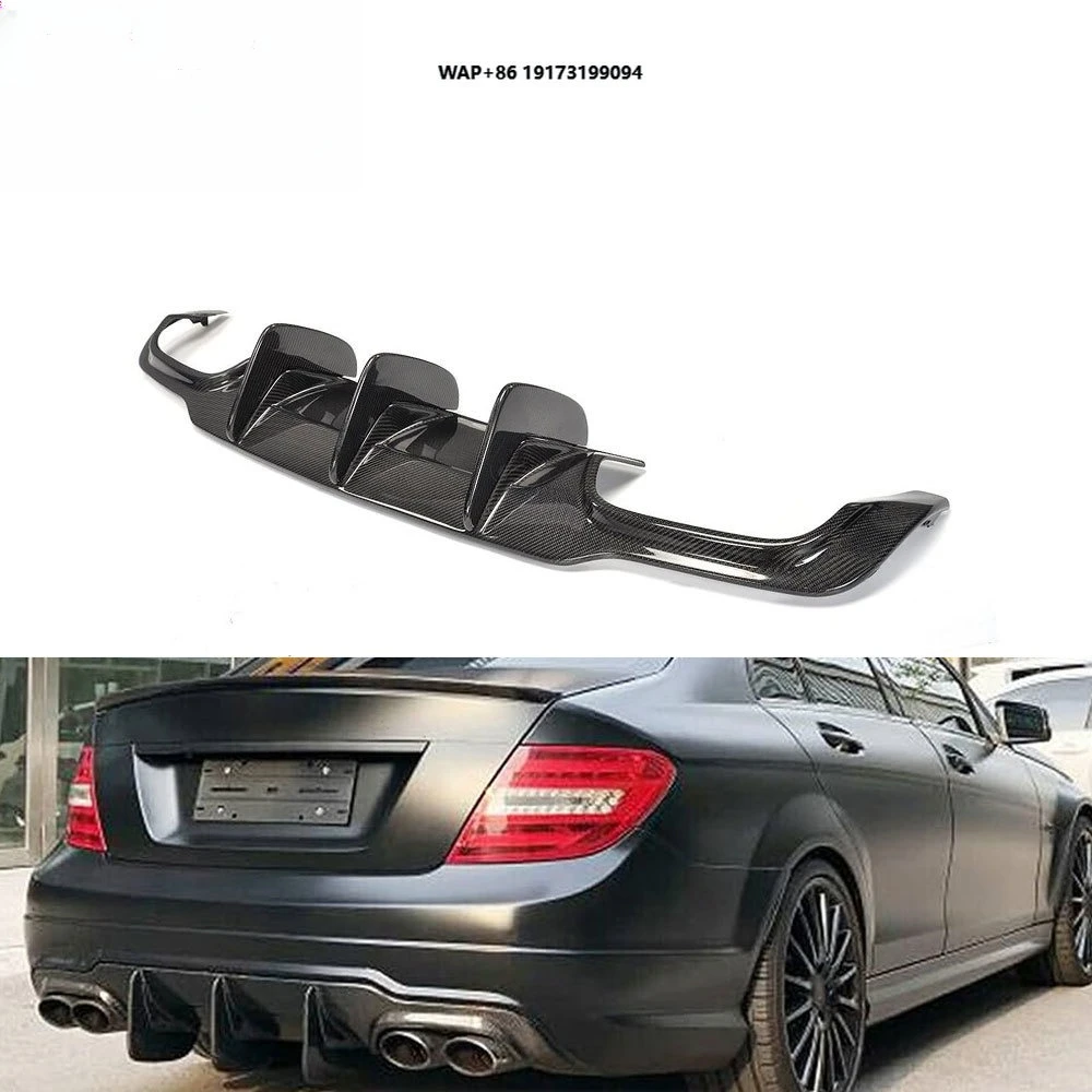 

Carbon Fiber W204 C63 Rear Bumper Diffuser for C-Class W204 C63 C300 Sport Sedan 2012 - 2014
