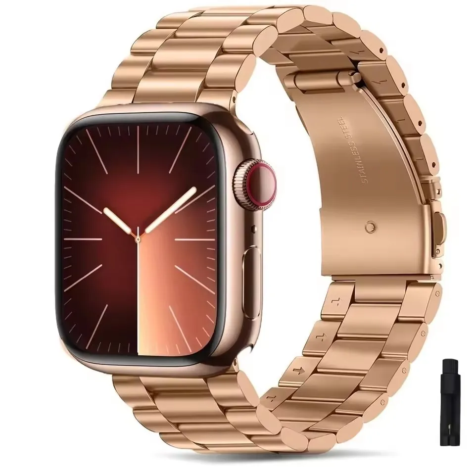 Metallarmband für Apple Watch Ultra 49 mm 9 8 7 45 mm 41 mm Edelstahlarmband für IWatch 6 5 SE 3 44 mm 42 mm 38 mm Uhrenarmband