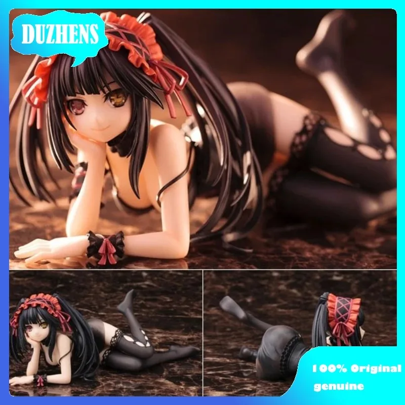 

100% Original: DATE A LIVE Tokisaki Kurumi Sleeping position 7cm PVC Action Figure Anime Figure Model Toys Figure Doll Gift