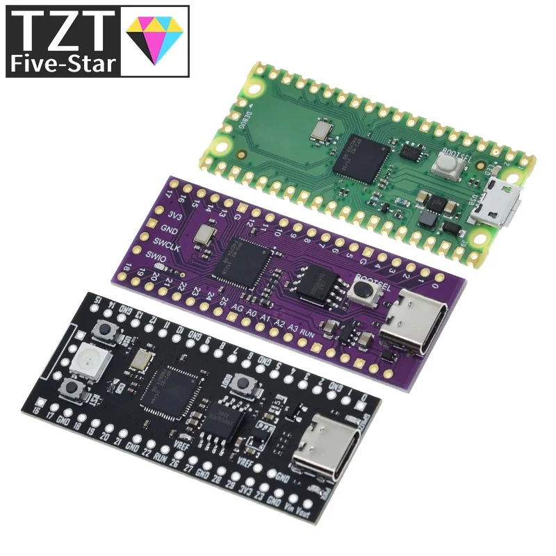 For Raspberry Pi Pico Board RP2040 Dual-Core 264KB ARM Low-Power Microcomputers High-Performance Cortex-M0+ Processor