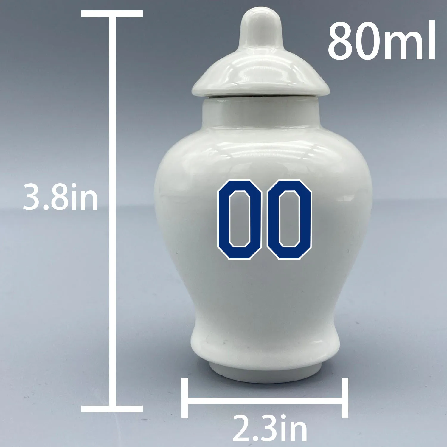 Mini Urn for Kansas City Royals-Baseball themed.Please send me the customization information - name/date and number on the urn