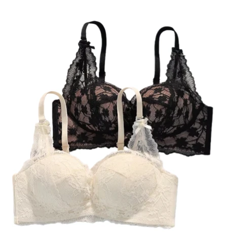 Sexy rotes Neckholder-Push-up-BH-Set für Damen, Hochzeits-Dessous ohne Bügel für Bräute, Kollektion des Tierkreisjahres, verbessert kleine Brüste