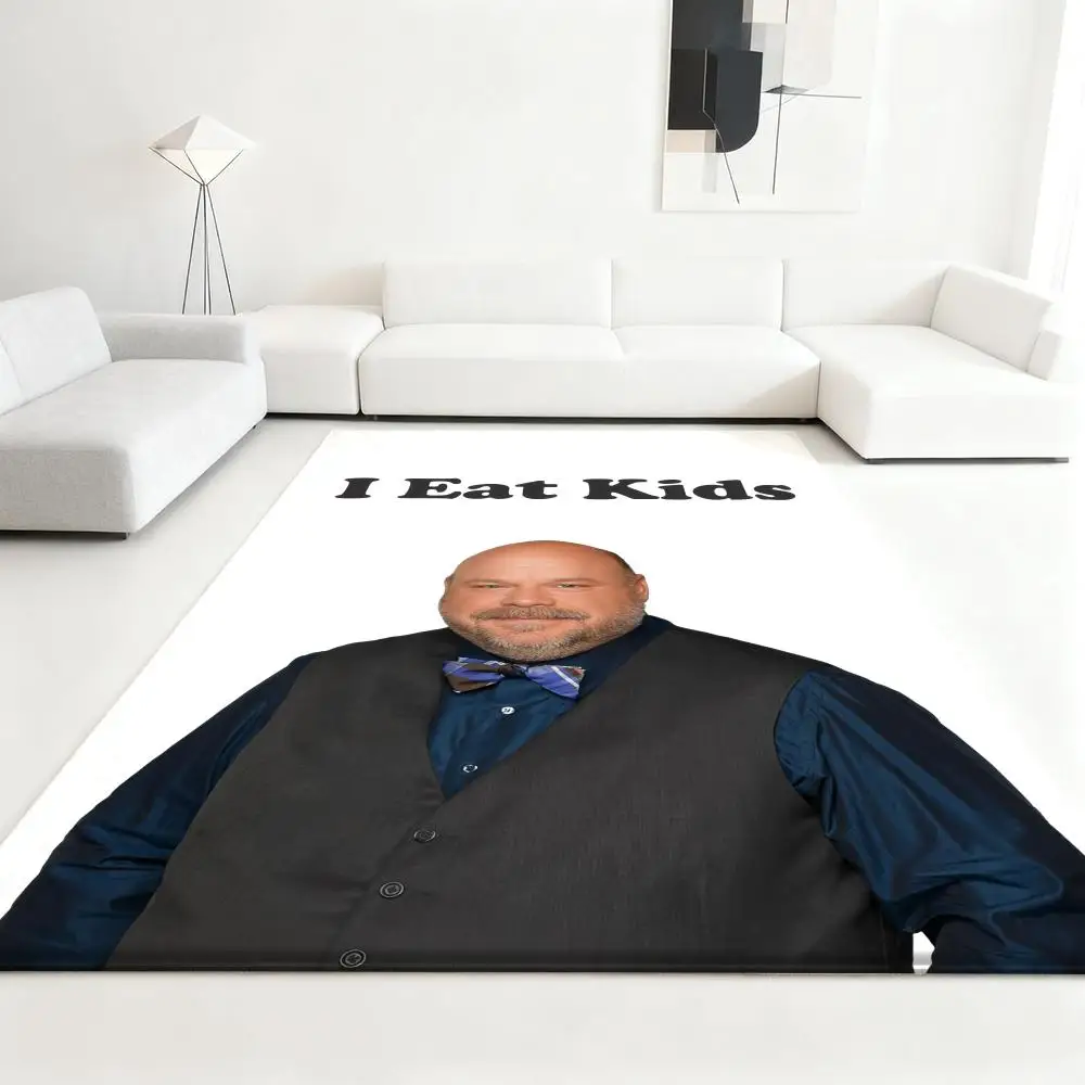 

funny i eat kids cool Floor Mat Soft Thickened Absorbent Non-Slip Bedroom Living Room Door Mat Home Decor Flannel Rugs