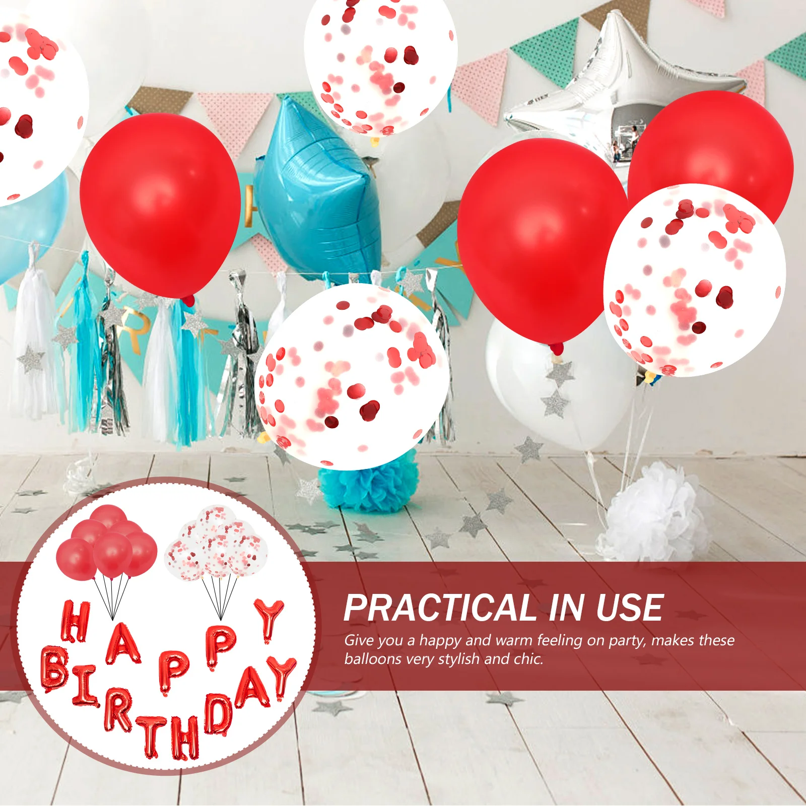 

Birthday Balloon Set Balloons Kit Decoration Party Decorations Kits Shower for