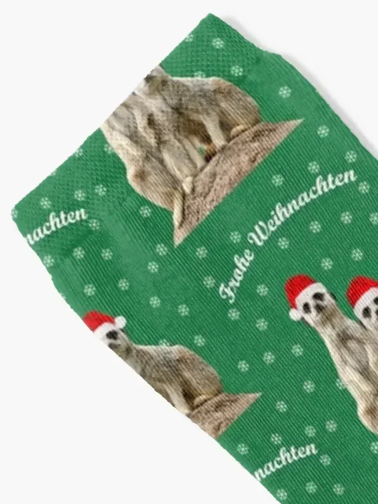 جوارب Frohe Weihnachten Erdm?nnchen للرياضة والترفيه kawaii للجري في الشتاء جوارب رجالية فاخرة للنساء #2