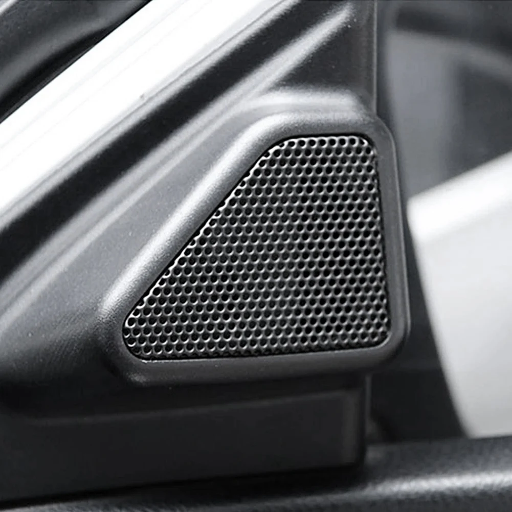 Durable-Car Door Panel Audio Horn Cover Tweeter Triangular Speaker Loudspeaker Cover Trim For Toyota Corolla 2014-2018
