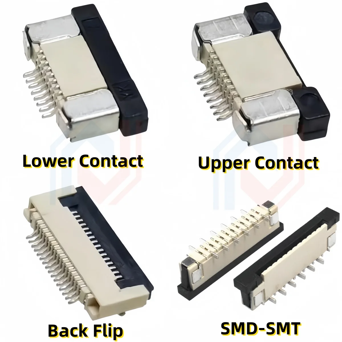 10szt Złącze FPC FFC 0.5mm 1.0mm AWM 20624 80C 60V VW-1 Płaski kabel PCB 4/5/6/7/8/10/12/14/16/18/20/26/30/32/36/40/50/60Pin