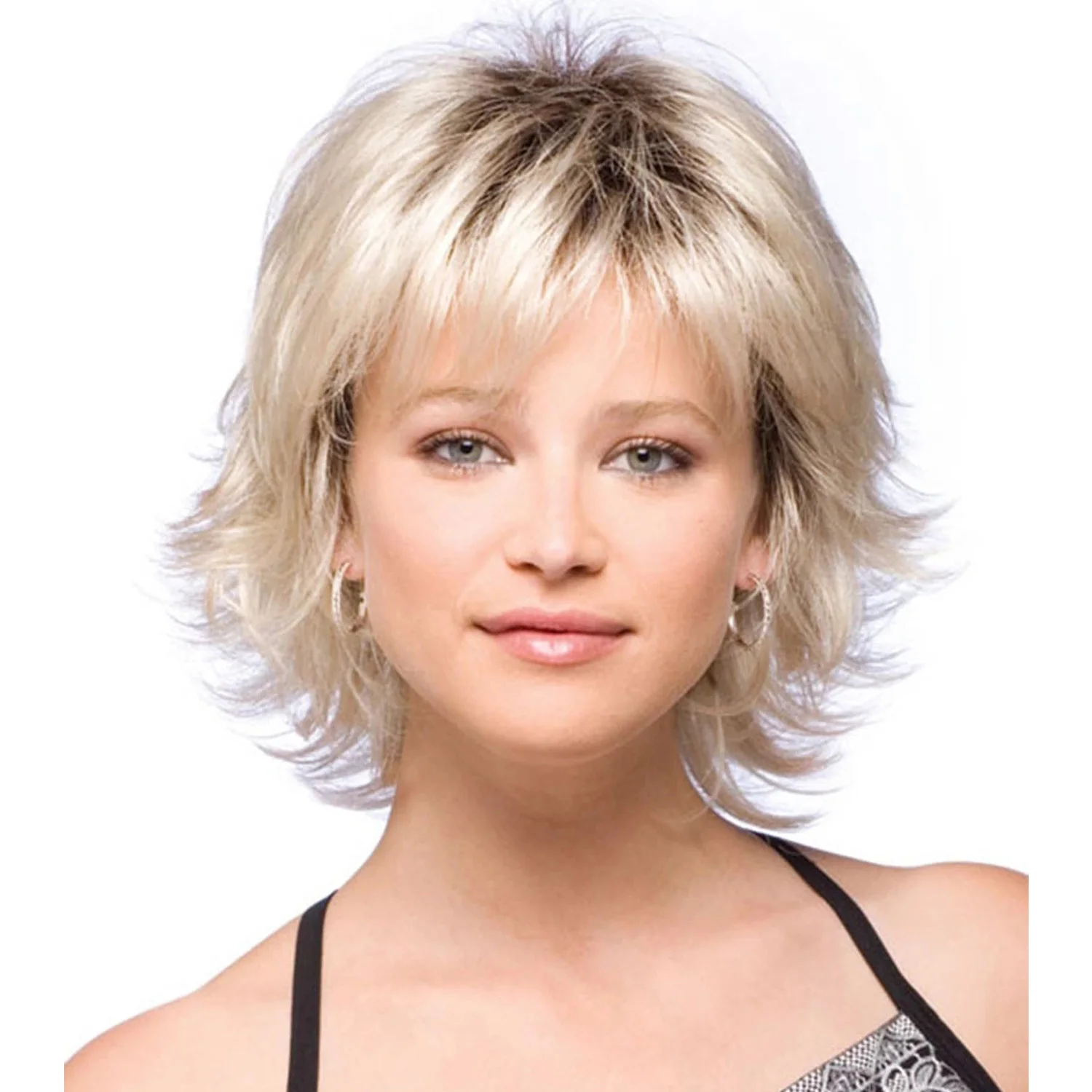 

12-дюймовый синтетический парик, натуральные парики для женщин, короткий вьющийся парик, повседневная вечеринка, термостойкие волосы на Рождество и Хэллоуин