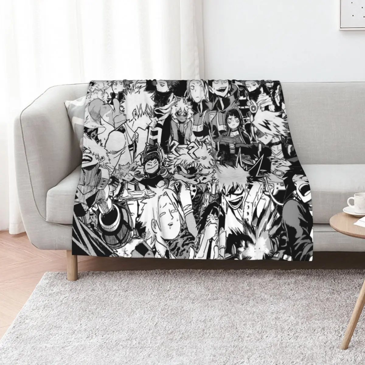 

Bakusquad Throw Blanket Long Lasting Soft Plush Blanket for Daily Use