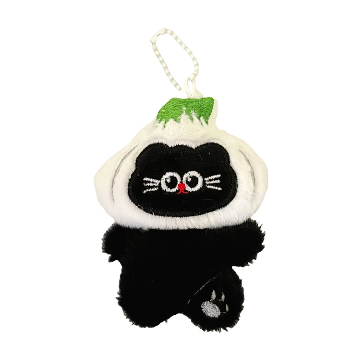 LLavero de oso de gato y ajo de peluche de dibujos animados, muñecos de peluche Kawaii, juguetes, mochila, colgante, llavero, dijes, accesorios de joyería, regalos