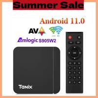 Smart TV Box Android 11 Tanix W2 Amlogic S905W2 Android 11.0 Media Player H.265 AV1 Dual Wifi HDR 10+ 4GB32GB Set Top Box 2G16G