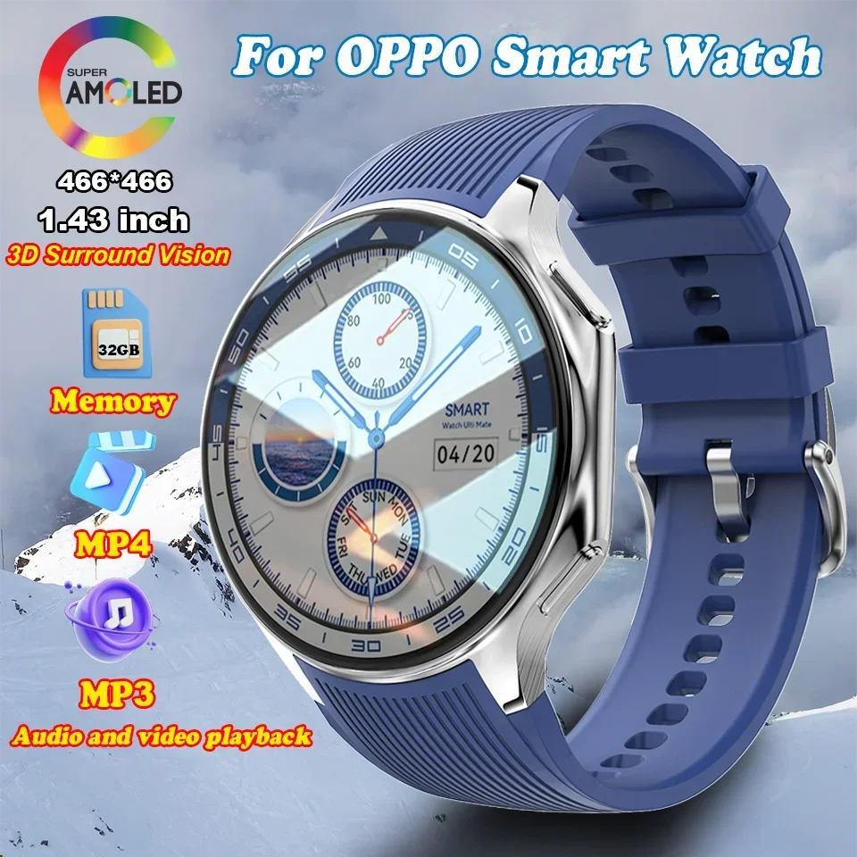 

2024 New DT WATCH X Smart Watch Waterproof 4GB MP4 Player BT Call AMOLED Men's Smartwatch Multi-sport Mode Women's Smart Watch