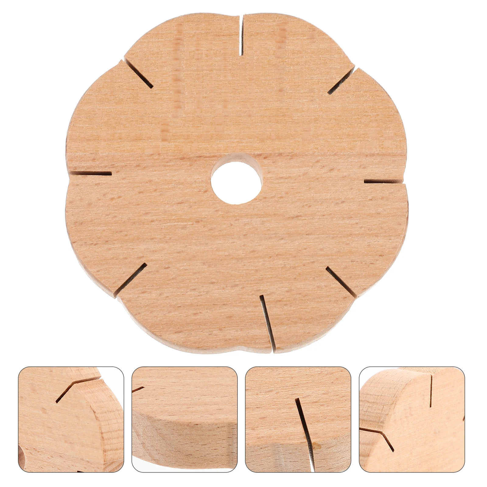

1pc Wooden Bracelet Knitter Portable Diy Craft Knitting Tool Rope Braid Yarn Weaving Small Rounded Corner Wood Knitter For Hair