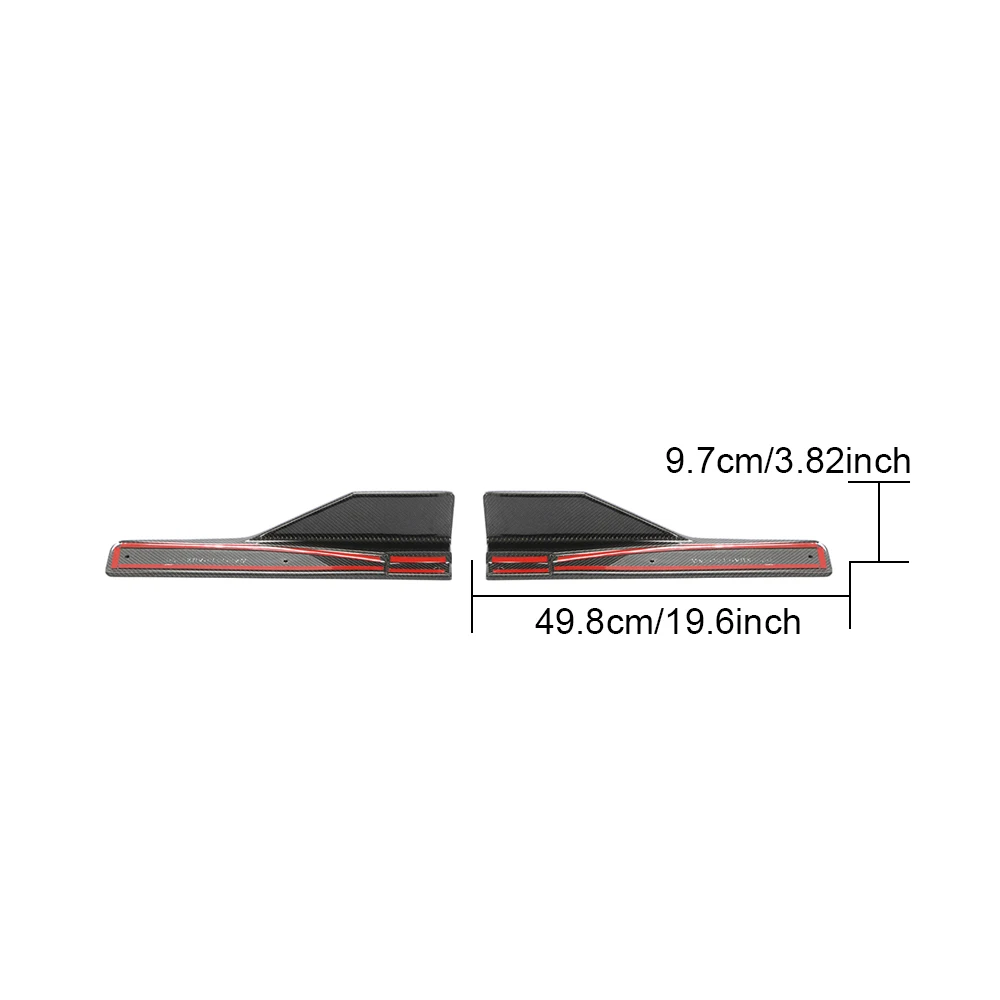 GLA-Klasse Kohlefaser-Auto-Seitensplitter für Mercedes GLA250 GLA45 AMG 2015–2019